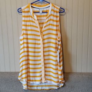 NWT Stylus tank size XL orange bright marigold